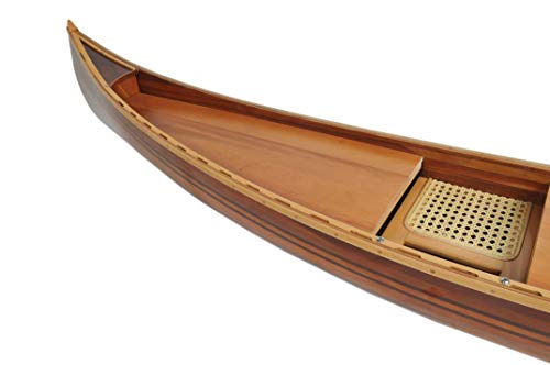 Wooden Boat USA Display Half Canoe 9 Feet Home Décor, One Size, Multi Wooden Boat USA