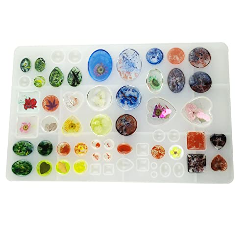 Silicone Resin Jewelry Casting Mold, Resin Jewelry Molds, for DIY Artcraft Project, Crafting, Gift Pendant, Pendant Earrings Making, Large Tenalleys