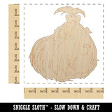 Cute Silkie Guinea Pig with Bow Unfinished Wood Shape Piece Cutout for DIY Craft Projects - 1/4 Inch Thick - 6.25 Inch Size Sniggle Sloth