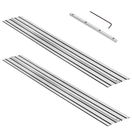 Fengind 110" Track Saw Guide Rail for DeWalt Track Saws, 55" x 2 Guide Rail with Connector Replace DeWalt DWS5020 Guide Rail, Perfect for DeWalt Fengind
