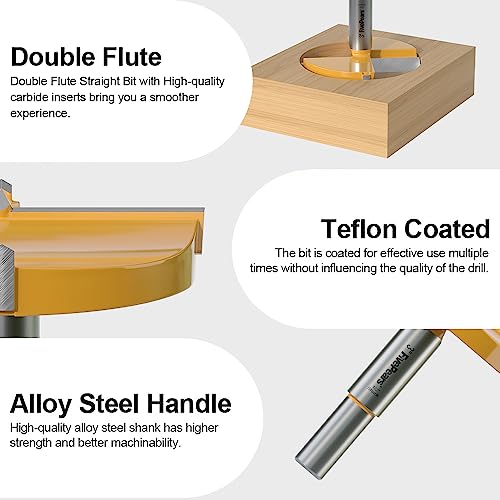 FivePears 16 Pcs Forstner Drill Bits Set, Carbide Tipped Wood Hole Saw Auger Opener, Hole Opener Hinge Hole Cutter for Woodworking, Plastic, Plywood FIVEPEARS