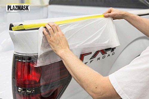 PlazMask Pre-Taped Masking Film (1 Roll, 5-Feet X 65-Feet) PlazMask