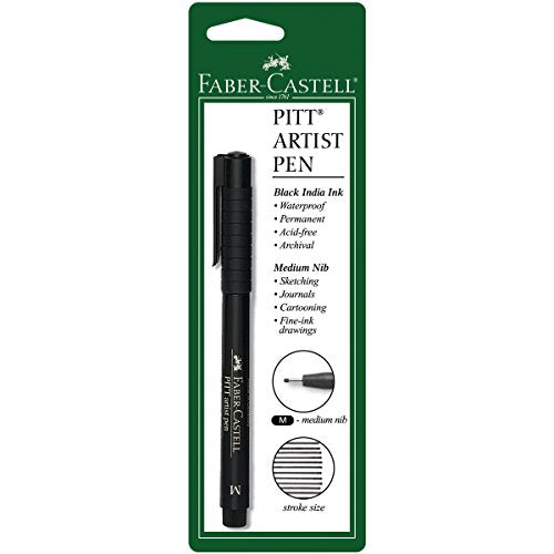 Faber-Castel Medium Pitt Artist Pen, Black Faber-Castell