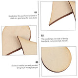 Gogogmee 50pcs Woodsy Decor Nativity Decor Christmas Decorations Teardrop Earrings Xmas Gifts Water Drop Shape Wood Piece Wood DIY Chip DIY Craft Gogogmee