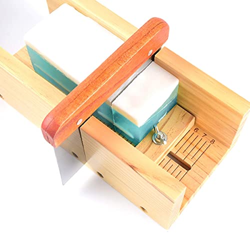 Silicone Soap Molds, 5 Pcs Rectangular Wooden Silicone Soap Mold Set with Wood Soap Cutter Mold and Wavy & Straight Planer Cutting Tool Set for DIY EVINIS