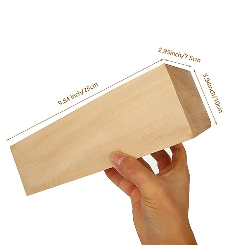 Acrux7 10 x 4 x 3 Inch Basswood Carving Blocks, Bass Wood for Wood Carving, Unfinished Carving Wood Blocks Acrux7