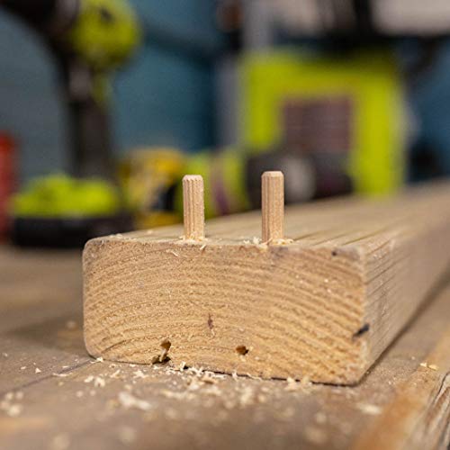 General Tools 840014 1/4-Inch Fluted Wood Dowel Pins, 72-Pack General Tools