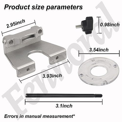 204358001 Edge Guide Assembly & 519233001 Round Sub-Base Compatible with Ryobi P601 18V ONE+ Trim Routers and R2401 Models - WoodArtSupply