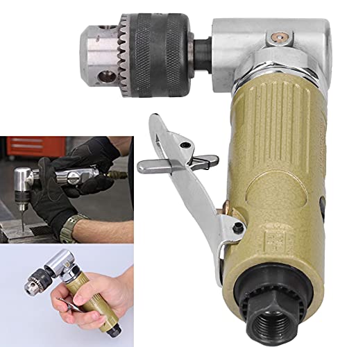 Pneumatic Drill, 90 Degrees Elbow Air Drill, Powerful Angle Drilling Machine for Polishing Grinding Drilling Screwing ViaGasaFamido