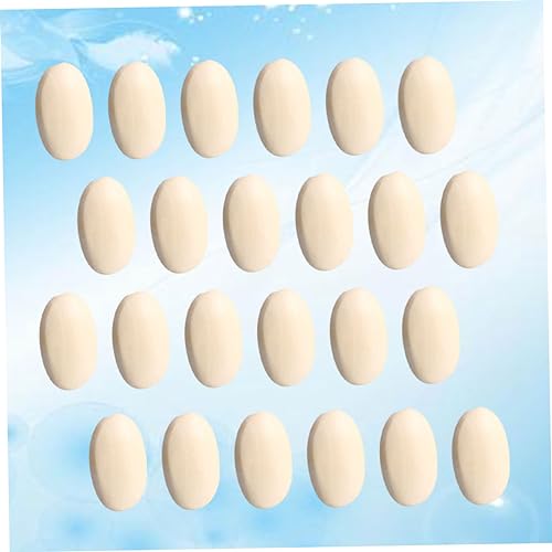 KALLORY 30 Pcs Unfinished Wooden Jewelry Wood Loose Beads Wooden Flat Beads Round Wood Bead Wood Crafts Spacer Bead Wood Beads Charm Pendant Kids KALLORY