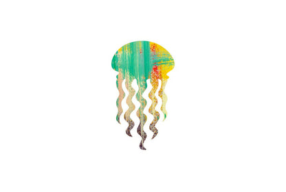 Unfinished Wood for Crafts - Wooden Jellyfish Shape - Ocean - Craft - Various Size, 1/4 Inch Thichness,1 Pcs - WoodArtSupply