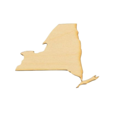 New York State Wood Craft Unfinished Wooden Cutout Art DIY Wooden Sign Inspirational Wall Plaque Farmhouse Hanging Wall Signs Decor for Grandpa Papa WoodArtSupply