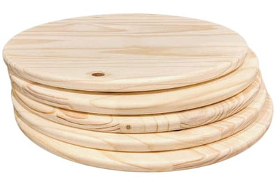 Pack of 5-1" Thick, 15" Wood Rounds for Crafts, Unfinished Wood Sign, 15 inch Wood Round, 15 inch Round Wood Circle, 15 inch Wood Circle