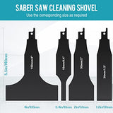 Halaron Reciprocating Saw Saber Blade,Heavy Duty Carbon Steel Scraping Tool Attachment Blades for Reciprocating Saws- Multifunctional Carbon Steel HALARON