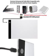 Small Light Box for Tracing, Diamond Painting Art, Weeding Vinyl Light Board Tracing Pad Table Lightbox and Drawing Led Tracer Pads Artists Light WoodArtSupply