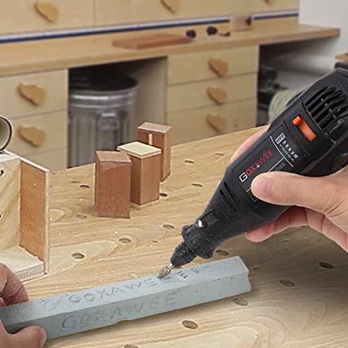 GOXAWEE Rotary Tool Kit with MultiPro Keyless Chuck and Flex Shaft -140pcs Accessories Variable Speed Electric Drill Set for Handmade Crafting GOXAWEE