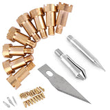 Bits,Wood Burning Tips Only,Wood Burning Tips Only,Walnut Hollow Wood Burning Tips,Walnut Hollow Tips 23Pcs Craft Wood Burning Pen Tips Stencil Tbest