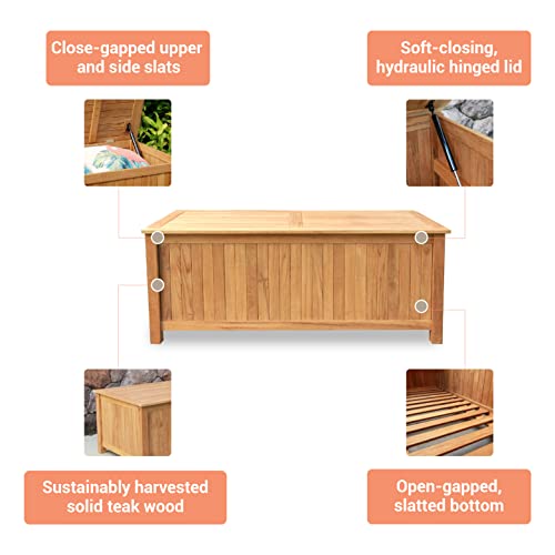 Cambridge-Casual AM-370218T Arie Storage Box, Natural Teak Cambridge Casual