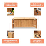 Cambridge-Casual AM-370218T Arie Storage Box, Natural Teak Cambridge Casual