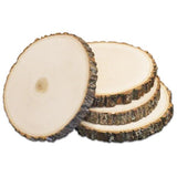 Wilson Wood Slice 4 Pack Basswood Round Rustic, Sanded Side, 9-12" Diameter, for Wedding Centerpiece, Babyshowers, DIY Projects, Table Chargers, Wilson
