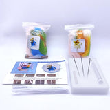 2 Elves Needle Felting Kits 6INCH Friendly Instruction DIY Craft Kit for Beginners Feltsky