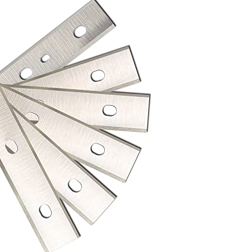 Planer Blades Knives for DeWalt DW735 7352 735X Thickness Planers with 13 Inch HSS Replacement Double edge 2 Set (6 pcs) Asieg Tool