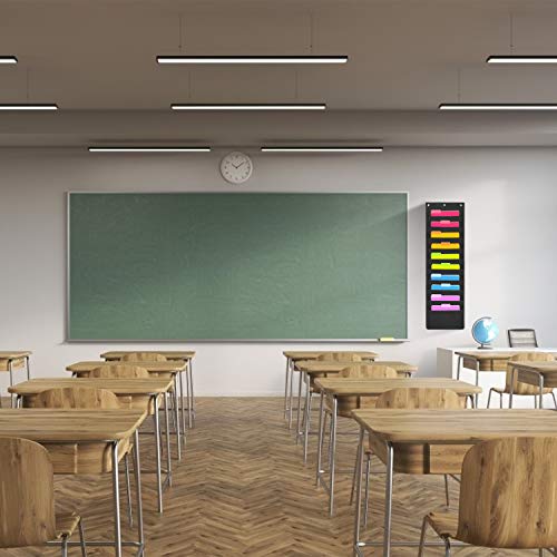 HAOHAN 10 Pockets Over Door Hanging Wall File Organizer, Oxford Cloth Storage Pocket Chart for Magazines, Pens, File Folders in Office and School HAOHAN