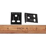 Pandahall 100pcs Rectangle Plastic Earring Ear Stud Display Cards Black Jewelry Velvet 1.49x1.18 Inch PH PandaHall