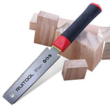 RUITOOL Japanese Hand Saw 6 Inch Pull Saw Double Edge SK5 Flexible Blade 11/17 TPI Non-slip Handle Flush Cut Saw Wood Saw for Woodworking Tools RUITOOL