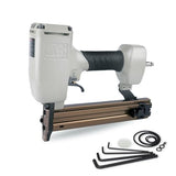 Woodpecker 14 Gauge Pneumatic Concrete Nail Gun ST38H with Safety Lock, 3/4-Inch to 1-1/2-Inch Length Air Power Concrete T Nailer Heavy Duty Concrete KAMSIN