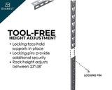 Everest Max 4 x 8 Overhead Garage Storage Rack, Heavy Duty Shelving, Adjustable Garage Storage Home Organization Storage Rack, 750lbs Weight Everest