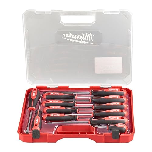 Milwaukee Set of 12 Tri-Lobe Screwdrivers 4932472003,Red Milwaukee