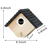 Bird House Bird House for Outside,Outdoor Bird Houses, Natural Wooden Bird Hut Clearance Bluebird Finch Cardinals Hanger Birdhouse for Garden CLACKIBUKVYZ