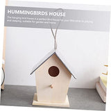 LIOOBO Outdoor Bird House Unfinished Birdhouse Unfinished Bird House Butterflies House Wild Bird House Bird Houses for Outside DIY Painting Bird LIOOBO