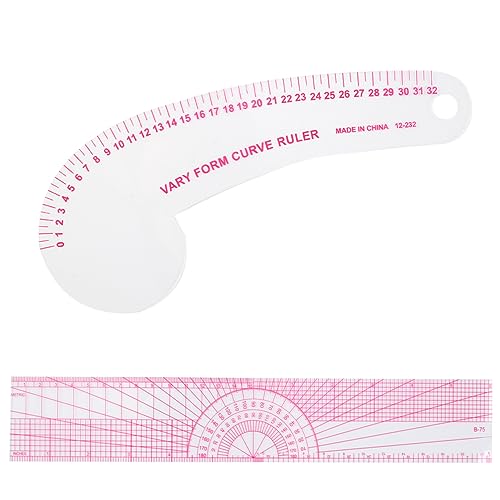 9 Styles French Sewing Curve Rulers, French Metric Ruler DIY Sewing Ruler Set Curve Metric Ruler Metric Sewing Measuring Tools for Designers, Pattern Tkocisa