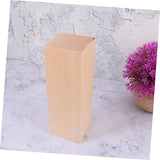 TEHAUX 8pcs Carved Wooden Strips Unfinished Wooden Ornaments Unfinished Wood Blocks Wood Whittling Blocks Unfinished Wooden Crafts Wood Squrae Sticks TEHAUX