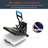 15“x15" High Pressure Heat Press Machine for T Shirts, Digital Industrial Sublimation Printer for Heat Transfer Vinyl Delclynee