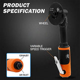 Air Cut off Tool, WP WORKPAD 3 inch Cut Off Tool with 5Pcs Die Grinder Cut Off Wheels,18000RPM, Pneumatic Cutting Machine Metal Sheet Cutter Tool Kit WP WORKPAD