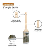 Vermeer Paint Brushes 5-Pack Angle Brushes in Assorted Sizes for All Latex and Oil Paints & Stains - Home Improvement - Interior & Exterior Use Vermeer