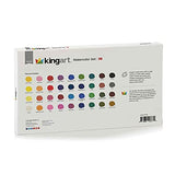 KINGART 511-36 W/Brush, Set of 36 Watercolor Paint Set, Assorted 36 Piece KINGART