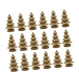VILLCASE 20pcs Christmas Tree Figures Christmas Craft Supplies Unfinished Wood Snowman Blank peg People Nativity Decor Dinner Table Decor Unfinished VILLCASE