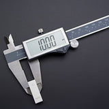 Clockwise Tools IP54 Grade Digital Caliper, DCLR-0805 0-8" /200mm, Inch/Metric/Fractions Conversion, Stainless Steel, Large LCD Screen Clockwise Tools