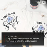 Speedball Deluxe Screen Printing Craft Vinyl Kit - Use with Cutting Machine to Print T-Shirts and Home Decor Speedball