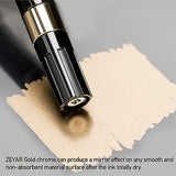 ZEYAR Liquid Gold Chrome Paint Marker, DIY Shiny Gold Marker Pen for any surface, Golden Metallic High-gloss display, Dual tips: Extra Fine and ZEYAR
