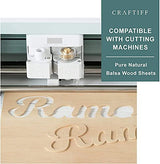 12 Sheets 8x4 Inch Unfinished Balsa Wood Sheets Thick for Crafts Hobby- 2mm Thick by Craftiff Craftiff