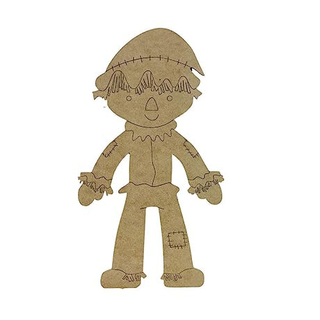 Scarecrow, Cartoon Shape, MDF Wooden Craft, Unfinished Craft, Build-A-Cross Build-A-Cross