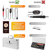 Premium Wood Burning Kit 42PCS | 36Tips, Adjustable Temperature Pen With Safety Stand, Metal Stencil&Pliers.Free Deluxe Case & How To. Complete Gift Scissor-Tailed