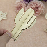 Creaides 12pcs Cactus Wood DIY Crafts Cutouts Wooden Cactus Tabletop Decoration for DIY Projects Hawaii Summer Holiday Party Supplies Creaides