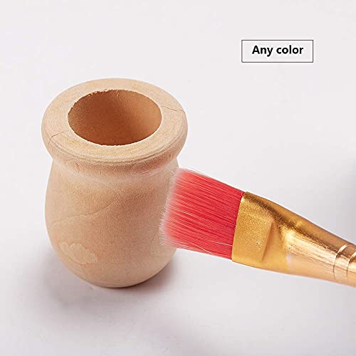 GORGECRAFT 1.5 Inch 10pcs Unfinished Blank Wooden Vase Flower Vase Candle Cups Handmade Natural Flower Container Candle Holders Candlesticks DIY - WoodArtSupply