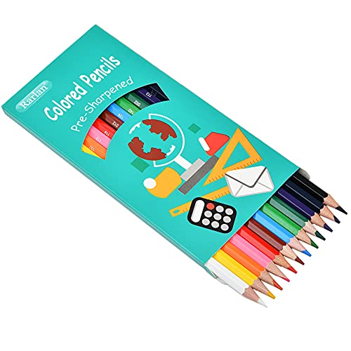 Rarlan Colored Pencils Bulk, Pre-sharpened Colored Pencils for Kids, 12 Assorted Colors, Pack of 36, Coloring Pencils 432 Count Rarlan